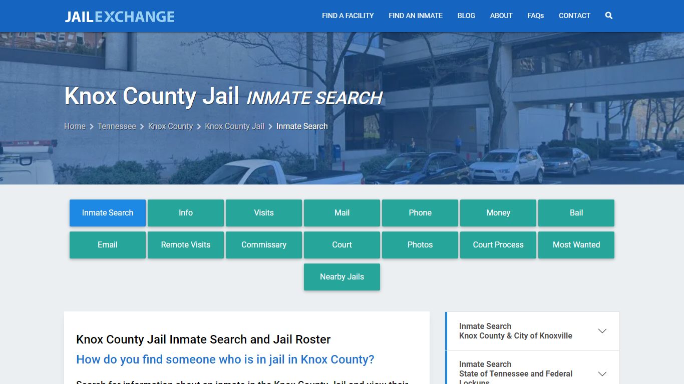 Inmate Search: Roster & Mugshots - Knox County Jail, TN